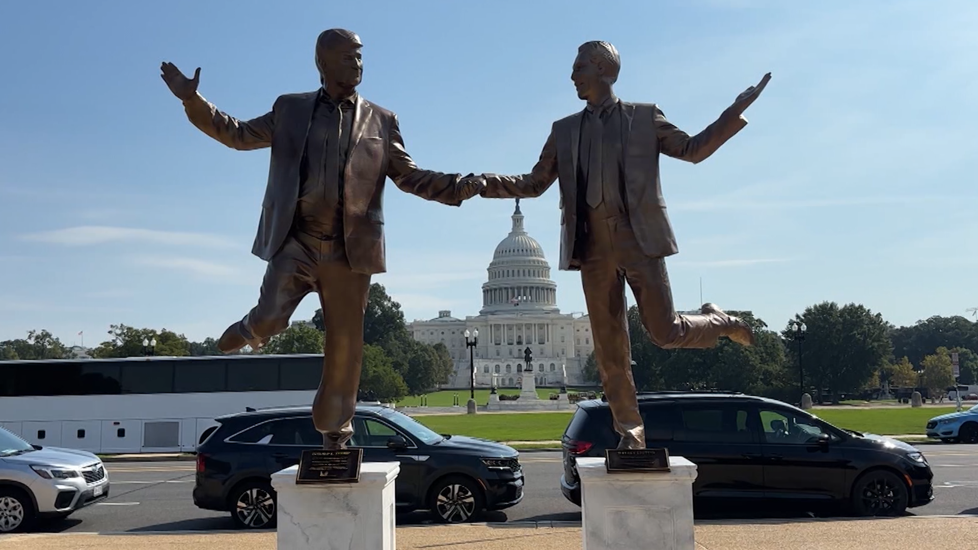 Trump–Epstein Statue Taken Down From National Mall One Day After Being Installed