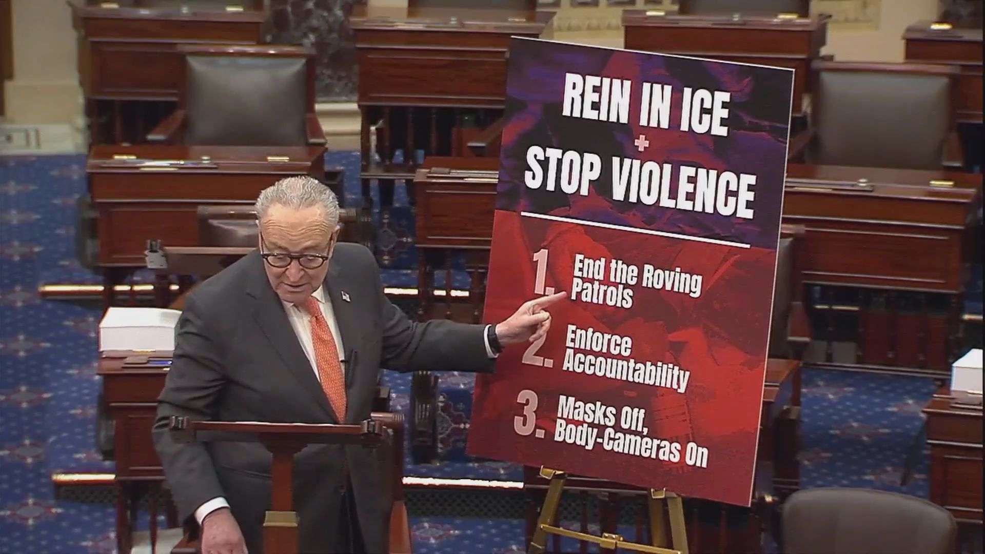 Democrats Block Funding Package, Negotiating ICE Reforms